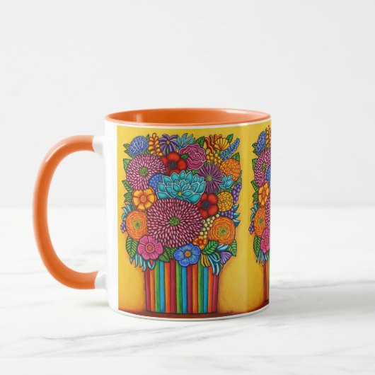 Célébration Bouquet Café Mug (Gauche)