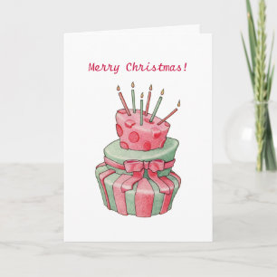 Celebration Cake Christmas Kaart