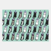 Celebration Cat Wrapping Paper (Voorkant)