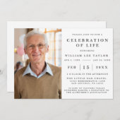 CÉLÉBRATION CLASSIQUE DE LA VIE INVITATION MÉMORIA (Devant / Derrière)