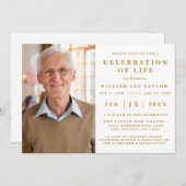 CÉLÉBRATION CLASSIQUE DE LA VIE INVITATION MÉMORIA (Devant / Derrière)