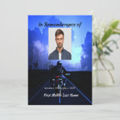 Célébration commémorative de la moto Invitation de (Debout devant)