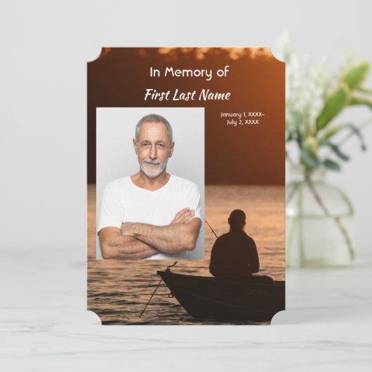 Célébration commémorative de la vie, Invitation (Debout devant)