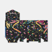 Celebration Confetti Pattern Favor Box Bedankdoosjes (Uitgevouwen)