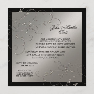 Célébration de 25 ans, Invitation pour les 25 ans