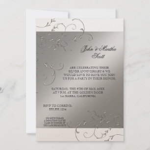 Célébration de 25 ans, Invitation pour les 25 ans 