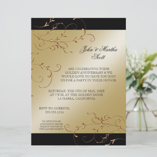 Célébration de 50 ans, Invitation pour le 50e Anni (Debout devant)