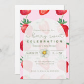 Célébration de Berry Sweet - Invitation (Devant / Derrière)