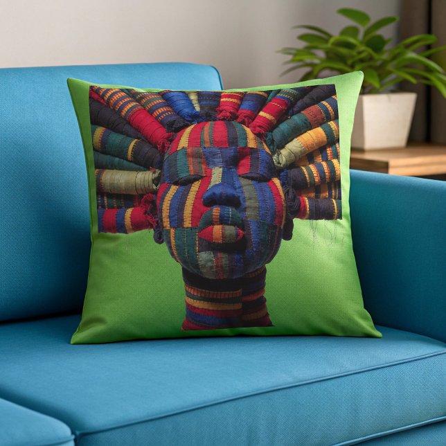 Célébration de femmes noires colorées Coussin jeta (Créateur téléchargé)