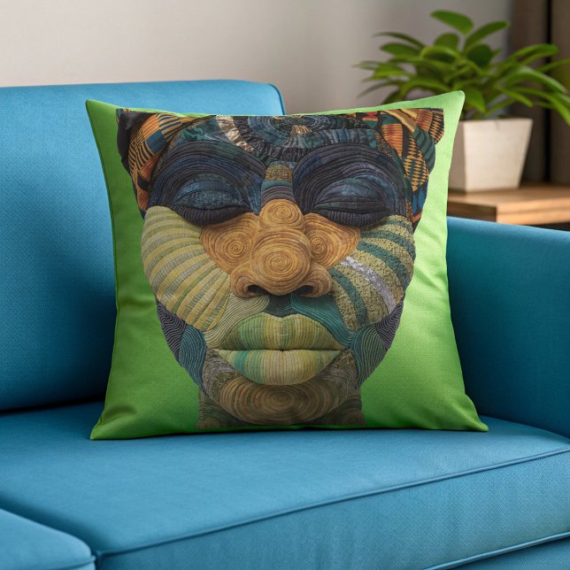 Célébration de femmes noires colorées Coussin jeta (Créateur téléchargé)