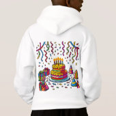 Célébration de fête d'anniversaire avec gâteau col (Dos)
