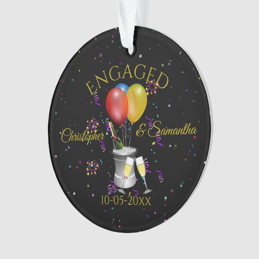 Célébration de fiançailles personnalisée (devant)