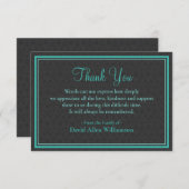 Célébration de la Carte de remerciements de vie d' (Devant / Derrière)