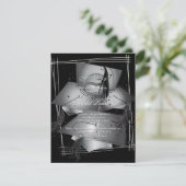 Célébration de la Faire-part de diplôme Noir & Bla (Debout devant)