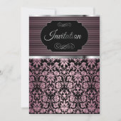 Célébration de la fête Pretty Damask | Invitation (Devant)