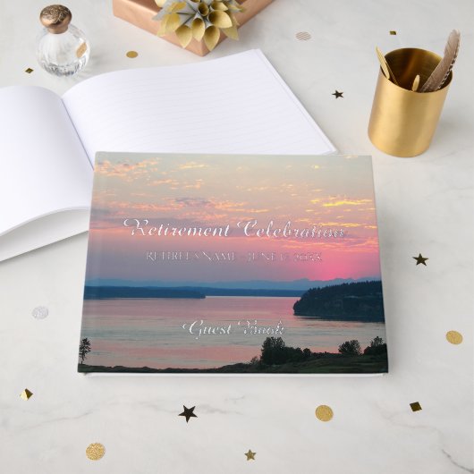 Célébration de la retraite du coucher de soleil ro (Recto ouvert)