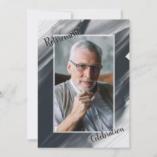 Célébration de la retraite - Invitation photo (Devant)