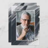 Célébration de la retraite - Invitation photo (Devant / Derrière)