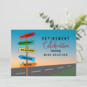 Célébration de la retraite Invitation Signes routi (Debout devant)