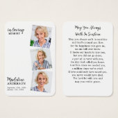 Célébration de la vie 3 Photo Carte de prière comm (Devant & derrière)