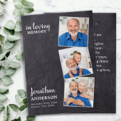 Célébration De La Vie 3 Photo Funéraire Carte De P