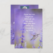 Célébration de la vie au mémorial du Merci (Devant / Derrière)