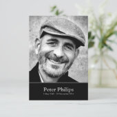 Célébration de la vie avec Photo 1 Invitation pers (Debout devant)