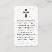 Célébration de la vie Carte de prière Signet photo (Dos)