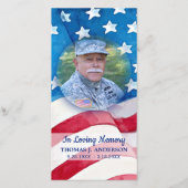 Célébration De La Vie Carte Mémorial Du Drapeau Am (Devant)