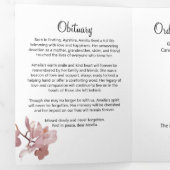 Célébration de la vie de l'orchidée rose Programme (Intérieur en premier)