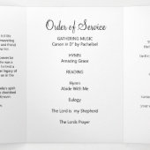 Célébration de la vie de l'orchidée rose Programme (Intérieur au milieu)