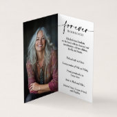 Célébration de la vie du Carte photo commémoratif (Intérieur)