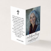 Célébration de la vie du Carte photo commémoratif (Extérieur)