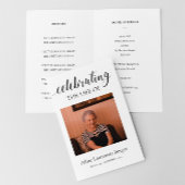 Célébration De La Vie Du Programme Funéraire Avec 