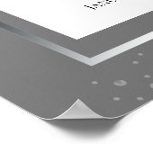 Célébration de la vie en fleurs blanches Affiche p (Coin)