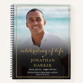 Célébration de la vie en photo funéraire Livre d'o (Devant)