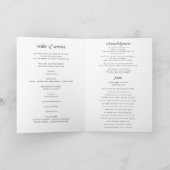 Célébration de la vie en souvenir Programme (Intérieur)