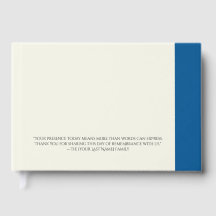 Célébration de la vie Foil livre d'invité