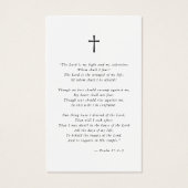 Célébration de la vie Funéraire Carte de prière ph (Dos)