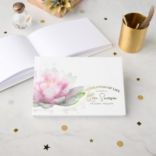 Célébration de la vie funéraire du nénuphar rose