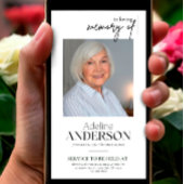 Célébration de la vie Funéraire Invitation mobile