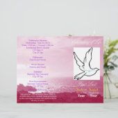 Célébration de la vie Funéraire Programme - un seu (Debout devant)