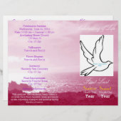 Célébration de la vie Funéraire Programme - un seu (Devant / Derrière)