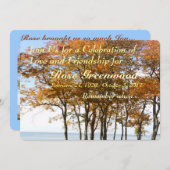 Célébration de la vie - Invitation (Devant / Derrière)