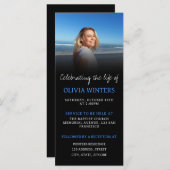 Célébration de la vie Invitation avec photo (Devant / Derrière)