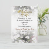 Célébration de la vie Invitation bébé respiration (Debout devant)