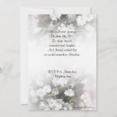 Célébration de la vie Invitation bébé respiration (Dos)