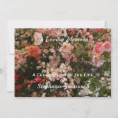 Célébration de la vie Invitation Boho Chic Floral (Devant)