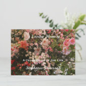 Célébration de la vie Invitation Boho Chic Floral (Debout devant)