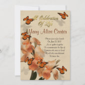 Célébration de la vie Invitation canna lys (Devant)